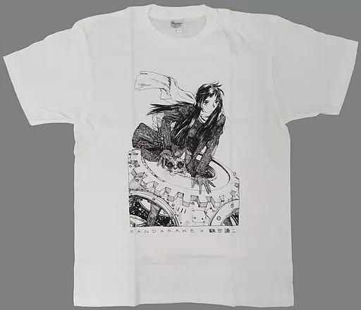 Kenji Tsuruta Mandarake Collaboration White T T-Shirt M Size Illustration