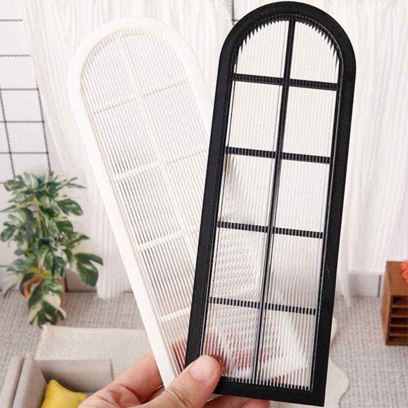 Plastic Miniature Doll House Window Frame For Creative Doll Accessories Photo Props