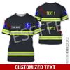 T-shirts personnalisés à manches courtes pour cosplay, EMS, ambulancier, ambulancier, tatouage, impression 3D, été, Harajuku, streetwear, décontracté, X4