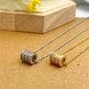 1 Pcs High Feeling Women's Fashion Necklace Copper Micro Zirconia Niche Pendant Light Luxury Simple Accessories
