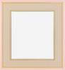 Farbiger Papier-Bilderrahmen G4953 UV-Schutz Acryl-Spezifikation mit Passepartout (rosa/beige)