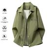 Men's Medium Length Style Jacket Spring Autumn Men Outwear Casual Men Women Jackets Lapel Coat Hip Hop Tops