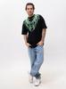Fluorescent Oversize Men's T-Shirt Black/Green Point X Storm M