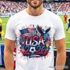 USA 2026 Soccer Cup Global Championship T-Shirt, Fans Football Tee White S