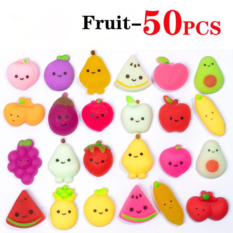 10/30/50 ks Kawaii Mochi Squishy hračky pomaly rastúce hračky na odbúranie stresu taška na darčeky k narodeninám párty darčeky pre deti balenie