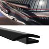 1.7M/5.6Ft Length Car Windshield Cowl Rubber Seal Strip H-Shape Profile Rubber Auto Front Rear Windshield Seal All Weather Black