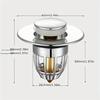 1PCS Bathroom Sink Stopper Pop Up Drain Stopper with Bullet Core Push Type Anti-Clogging Tub Stopper with Filter Basket