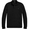 Cămașă Polo Culoare Solidă Broderie Cal Pony Mânecă Lungă Topuri Bărbați Negru 710686233016