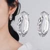 Boucles d'oreilles pendantes en argent 925 avec grenat et péridot pour femme