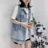 Women's Spring and Autumn Models Denim Waistcoat Sleeveless Casual Loose Vest Vest Jacket