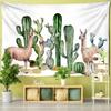 Desert Cactus Tapestry Desert Desolate Place Huge Cactuses Wildness Weathered Wall Hangings for Adults Kids Bedroom Dorm Decor