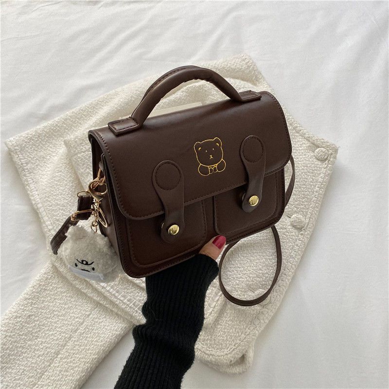 Spring and Summer Bags Women's New Trendy Fashion Retro Portable Small Square Bags Versatile, One Shoulder Messenger Bag