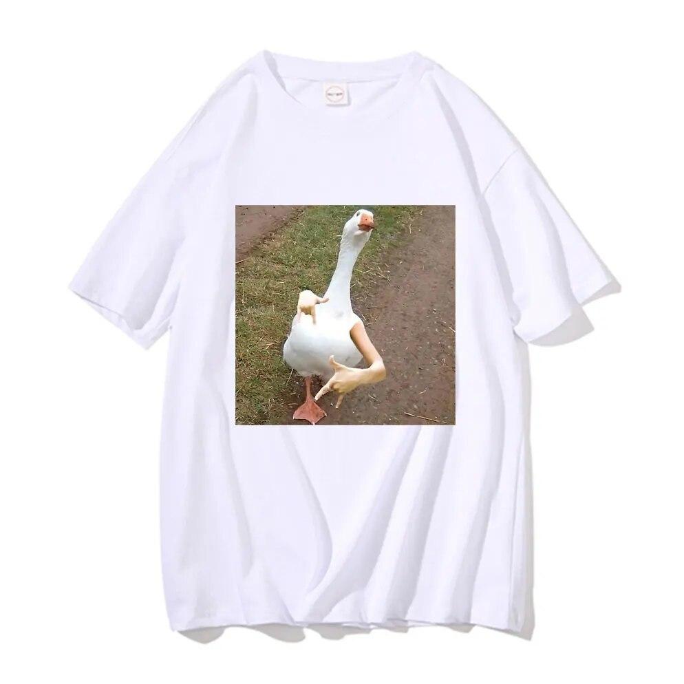 Swagged Out Goose Graphic Tshirt Funny Unisexs T Shirt Unisex Cotton Tees Unisex Women Fashion Casual Oversized T-shirts Short-sleeved