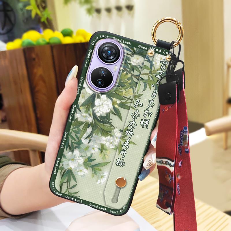 Dirt-resistant Wrist Strap Phone Case For Blackview A200 Pro Protective For Mom Soft Case Shockproof Chinese Style Ring