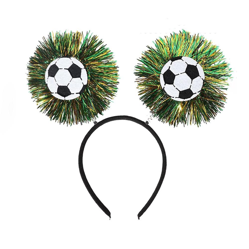 Weicher Filz Fußball Brille Lametta Fransen Kunststoff Bügel Fußball Party Stirnband Kopfbedeckung Jubel Foto Booth Requisite