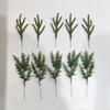 Artificial Green Pine and Cypress Leaves for Indoor/Outdoor Decoration, Soft Rubber, DIY Christmas Accessories