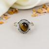 Tigerauge 925 Sterlingsilber Brauner Edelstein Handgefertigter Schmuck Für Frauen