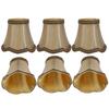 6 Pièces Abat-jour en Tissu Ménager Couvercle de Lampe de Table Accessoire pour Lustre E14 Applique Murale
