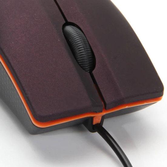 USB Wired Office 1200DPI 3 Buttons Mouse Ergonomic High Precision Mute Desktop Computer