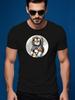 Crew Neck Short Sleeve with Astronaut Tiger Graphic - Soft Cotton T-shirt
