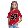 New 67 Meme T-Shirt for Boys Girls Fashion Splashed Ink 3D Print Girl Short Sleeve Tees Round Neck Top Loose Children's Clothing