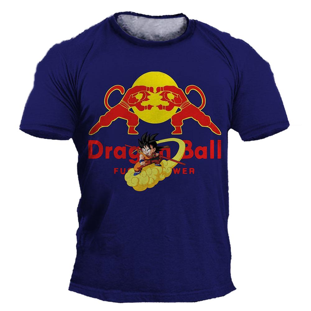 Sommer Dragon Ball Z Jungen T-Shirt 3D Goku Print Herren Harajuku Mode Kurzarm Lässiges Oberteil
