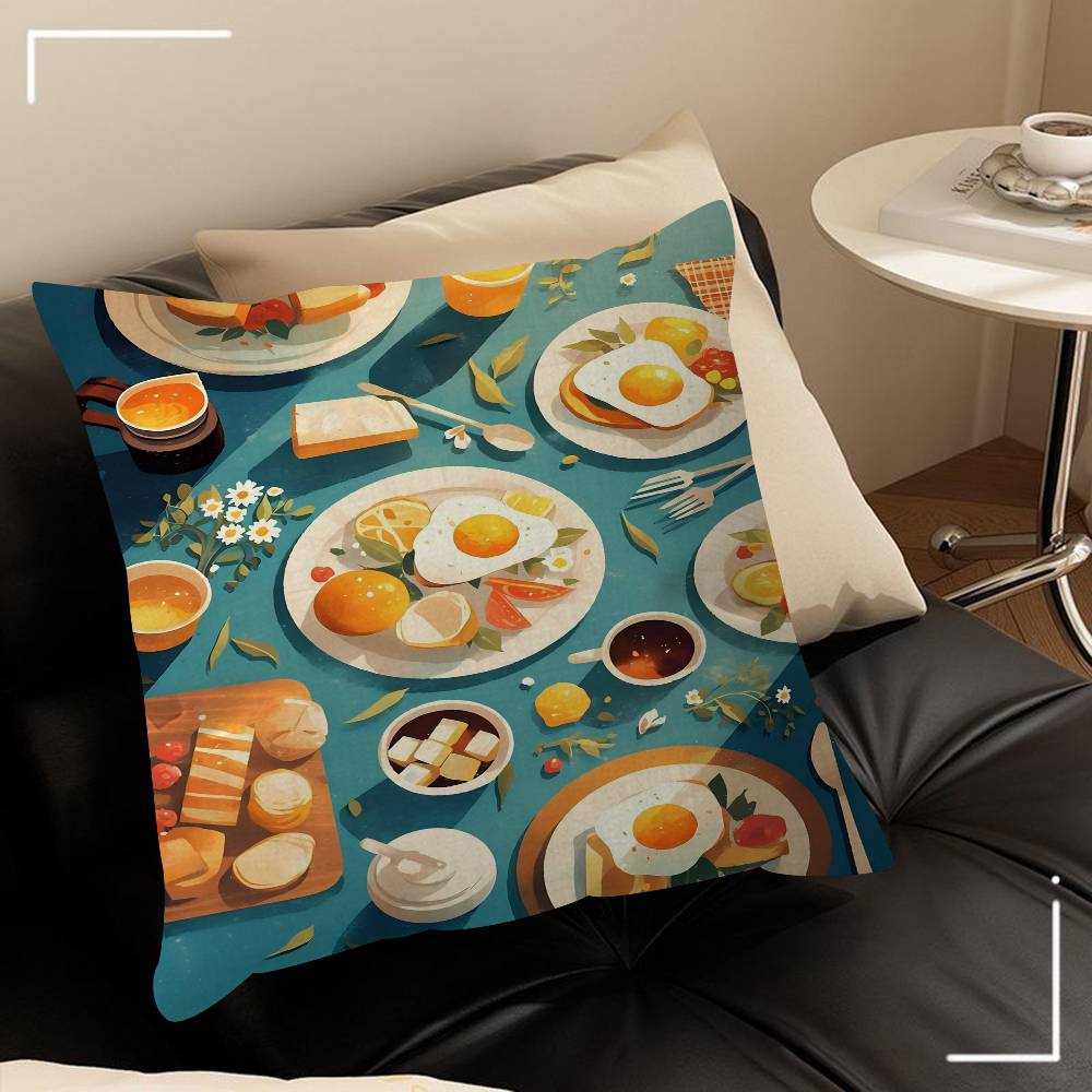 Delicious Food cm Cushion Cover Pillow Cover Decor Pillowcase Home Pillowcase For Couch Pillow