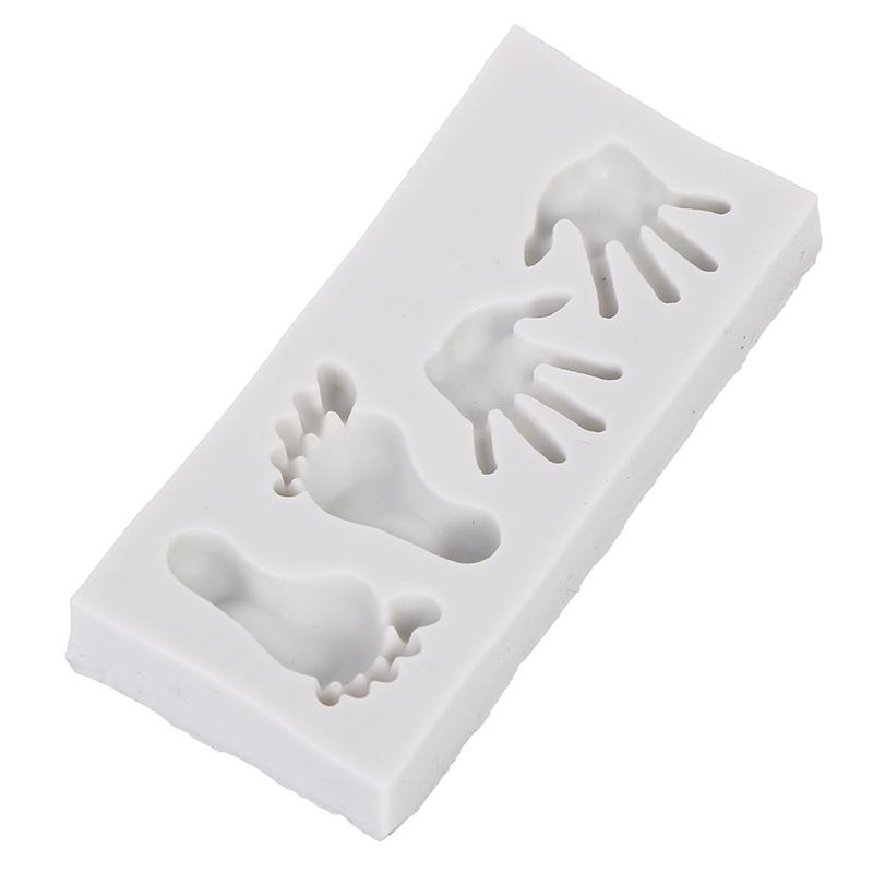 Mini Feet Hand Shaped Silicone Candy Chocolate Cake Mold Creative Cake Decor