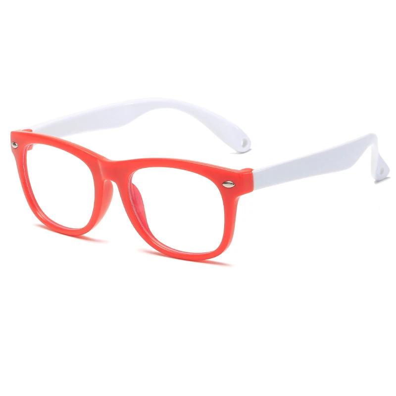 Kids Blue Light Blocking Computer Glasses Silicone Frame Gaming Goggles Anti Blue Ray Protect Eyewear for Children