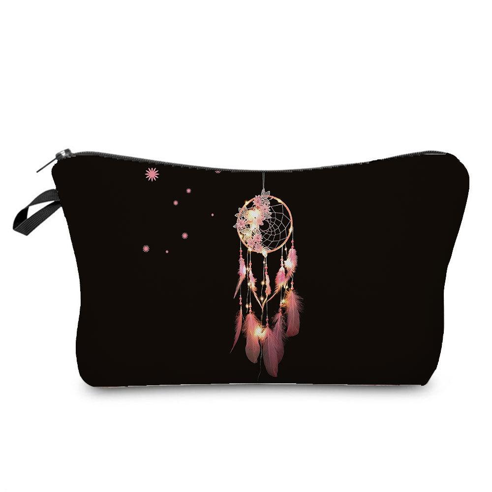Women Dreamcatcher Print Cosmetic Bag Toiletries Organize Travel Storage Case