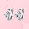  For Women Sterling Color Hoop Earrings Heart Ear Hoops Real Color  Jewelry Original JewelryHeart Jewelry