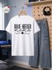 1pc Male Graphic T Shirt Blue Heeler Mama Print Short Sleeve Crew Neck for Teenagers[solely 1pc T-SHIRT], for Teenager