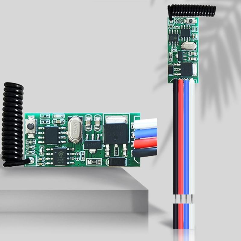 433MHz Wireless RF Remote Control Switching Small Relays DC3.6V 24V 30-50m Long Ranges Remote for Home Industrial Use