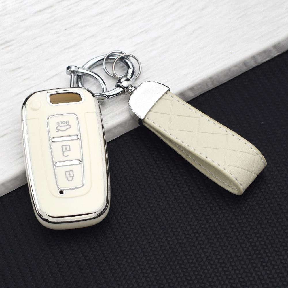 3 Buttons Car Key Case Cover For Kia Hyundai EQUUS Optima K5 Forte Opirus Rohens Ix35 SOUL SORENTO MOHAVE Borrego Key Chains