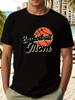 Basketball Mom" Graphic Tee - Casual Crew Neck Short Sleeve T-shirt