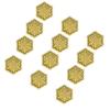 12PCS Hollow Candy Box Plastic Candy Case Container for Wedding Bridal Shower SuppliesGold Hexagonal