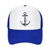 Módní námořnická kotva Trucker čepice Unisex Dámská Personalizovaná Nastavitelná Dospělá Námořnická Dobrodružná Baseballová čepice Venkovní Snapback čepice