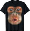 Monkey Blowing Stomach Face T-Shirt Mens Womens Tees Top Unisex T-Shirt Mens Womens Tees Top