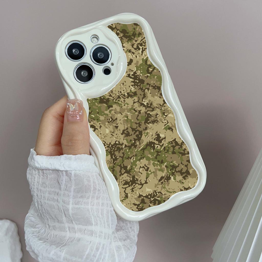 LZ6 Camouflage Camo Design Clear Soft Wave Phone Cases for iPhone 15 13 Pro Max 12 Mini 14 8 Plus XS Max XR 6 Protection Back Cover
