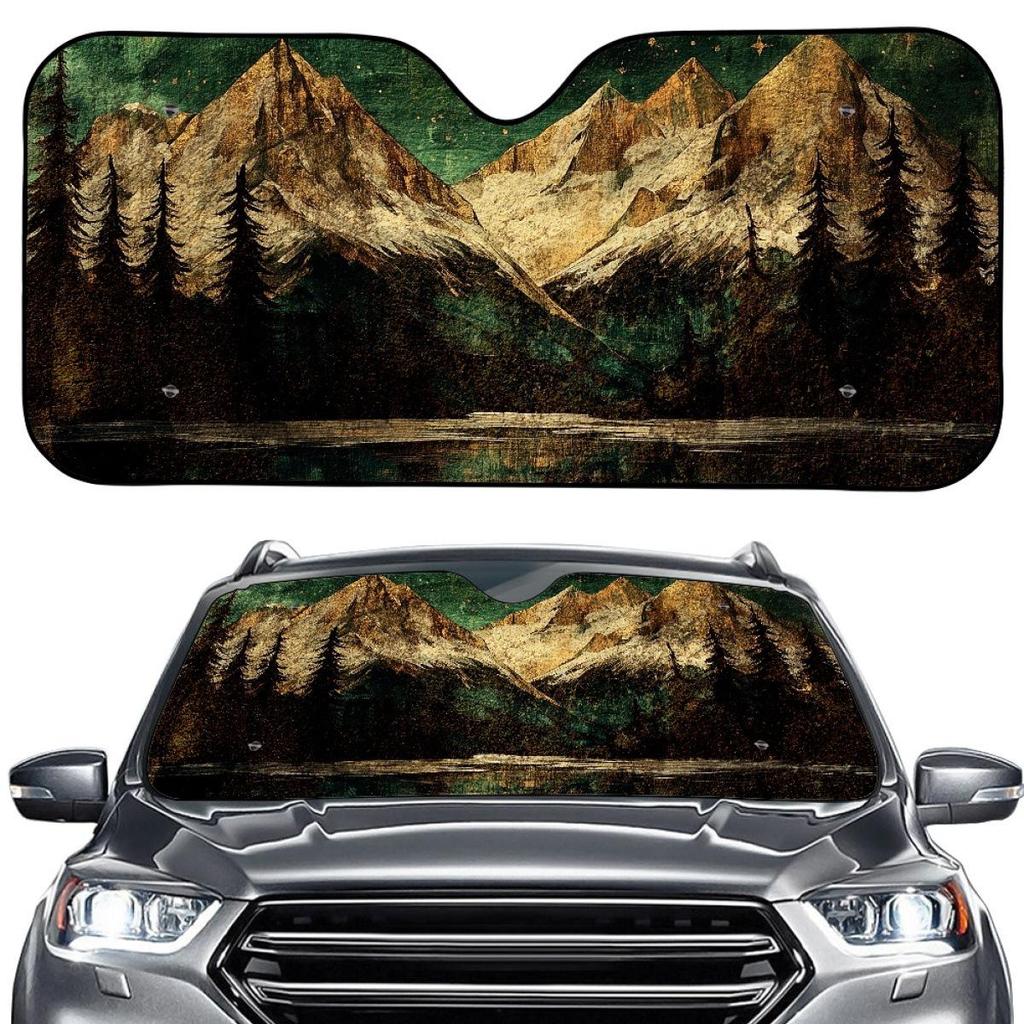 Portable Foldable Aluminum Sun Shade: Summer Heat Insulation Cover