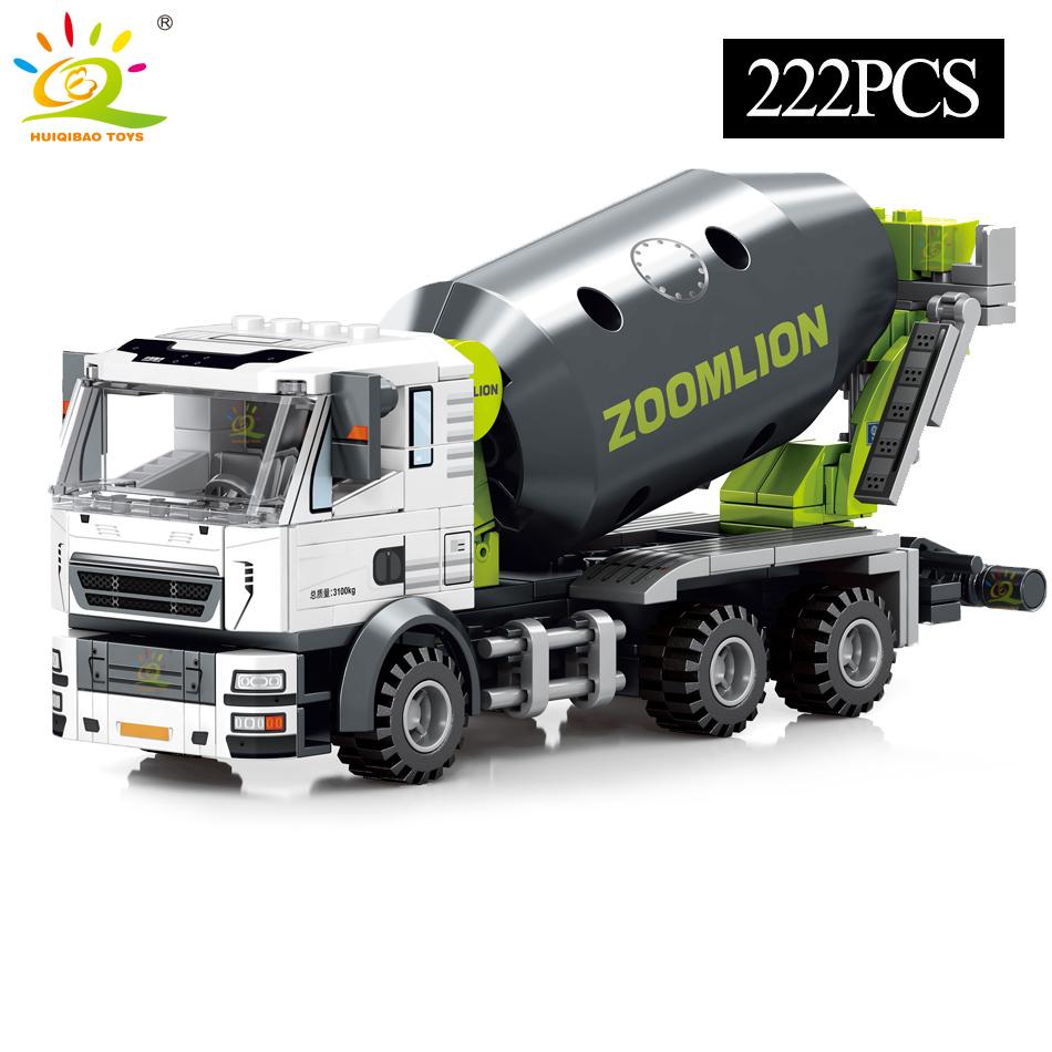 TOYS Engineering Truck Building Blocks Crane Bulldozer Excavator Car City Construction MOC Bricks Set For Children Kids