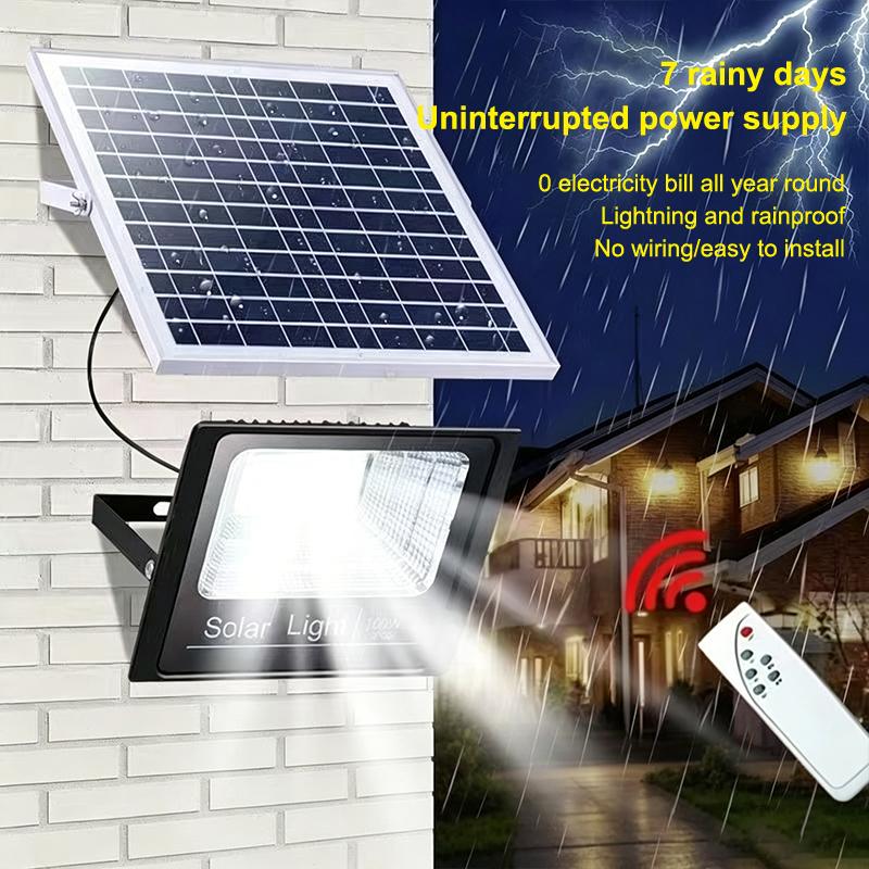 25W Solare Flutlicht IP67 Wasserdicht Fernbedienung Energieeinsparung Außenbeleuchtung für Gewerbliche Wohnbereiche Hof