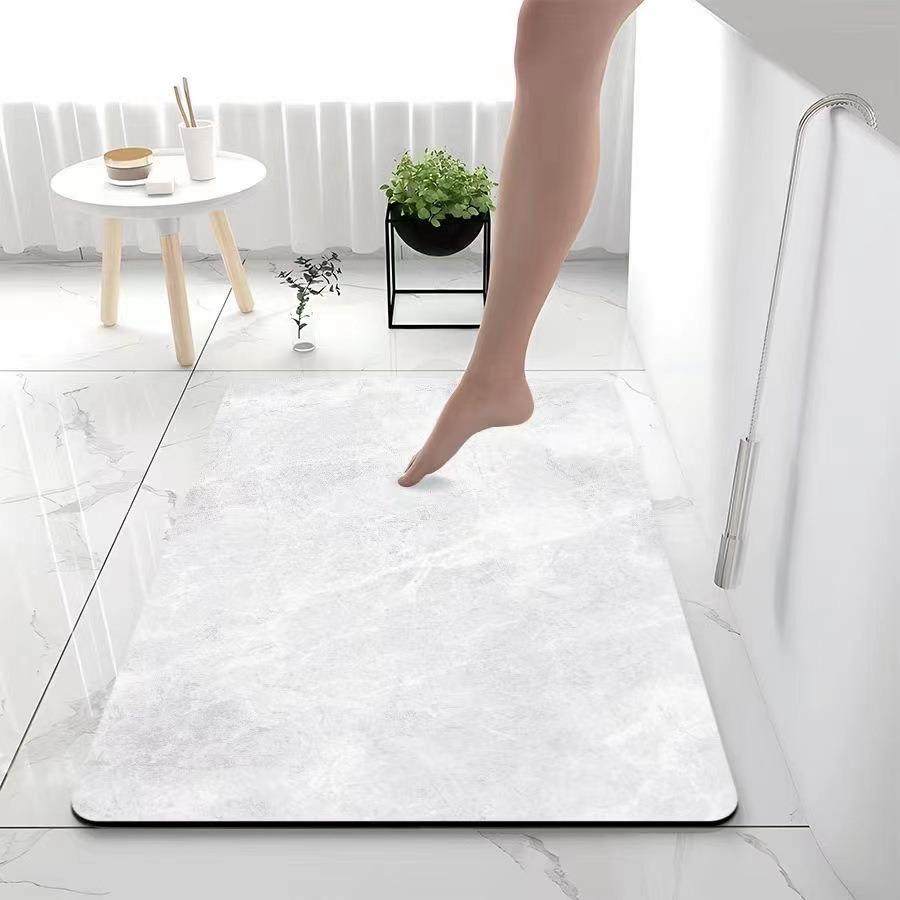 Luxus Marmor Weiche Diatomeenerde Feuchtigkeitsableitend Schnelltrocknend Matte Badezimmer Badezimmertür Eingangstür Rutschfeste Matte