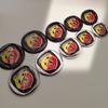 Car Emblem 8.5cm 9.5cm 10cm 12cm 85mm 95mm 100mm 120mm Car Hood Front Bonnet Grill Rear Trunk Emblem Logo Badge For FIAT Abarth