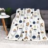 Cartoon Blankets Flannel for Children Cute Nap Kawaii Furry Soft Throws Gifts for Girls