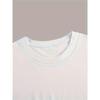 European Size Women's Casual Baseball-Themed Heart Print T-Shirt - Short Sleeve Crew Neck Blouse
