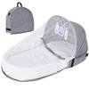 Portable Baby Bed, Travel Cradle, Foldable Baby Cot, Baby Bed for Camping, Baby Cots for Newborns, Babies, Mosquito and Sun Protection Net