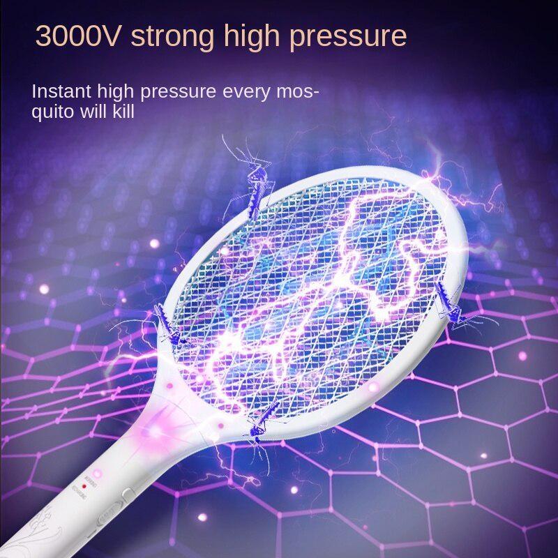 Electric Racquet Rechargeable Household Mosquito and Fly Control Two In One Automatic Mosquito Trap and Fly Control