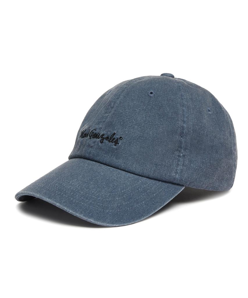 Mark Gonzales Signed Logo Washed Basic Ball Cap - Navy