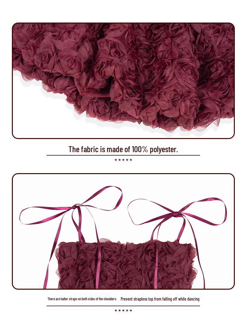 Sladká a stylová jazzová taneční sada s bandeau a sukní pro dívky - Ideální pro street dance, módní přehlídku nebo vystoupení